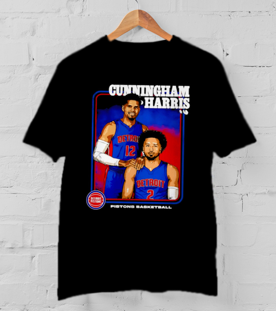 Cunningham Harris Detroit Pistons Basketball 2026 T-Shirt