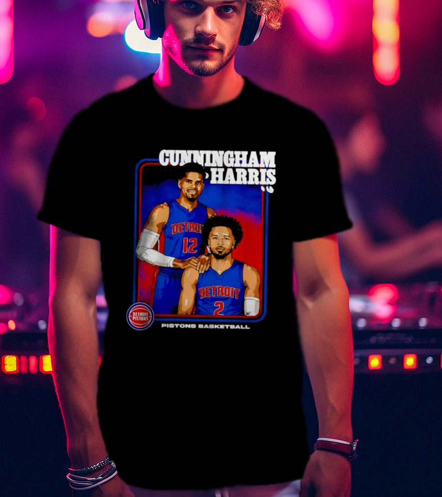Cunningham Harris Detroit Pistons Basketball 2026 T-Shirt