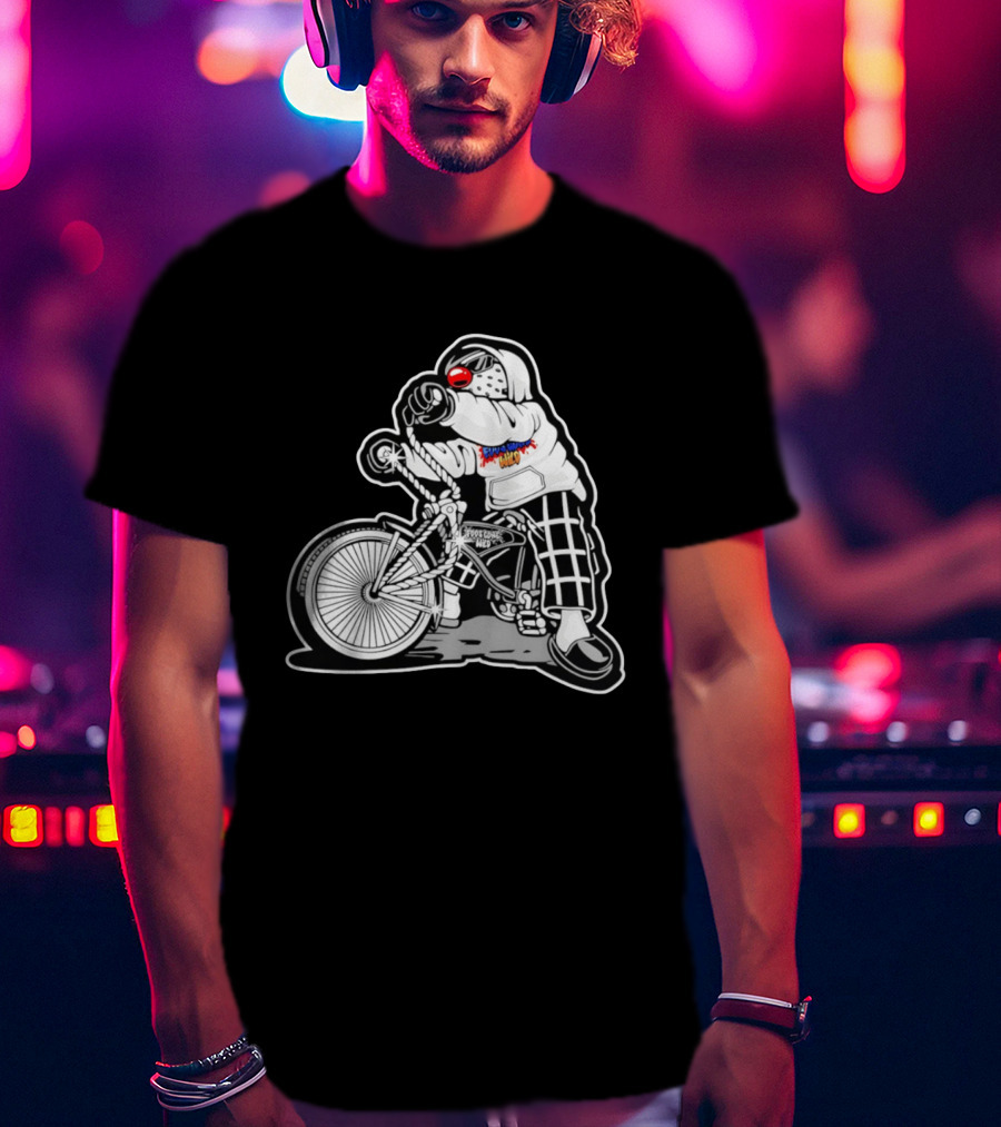 Foos Gone Wild Lowrider Bike Masked T-Shirt