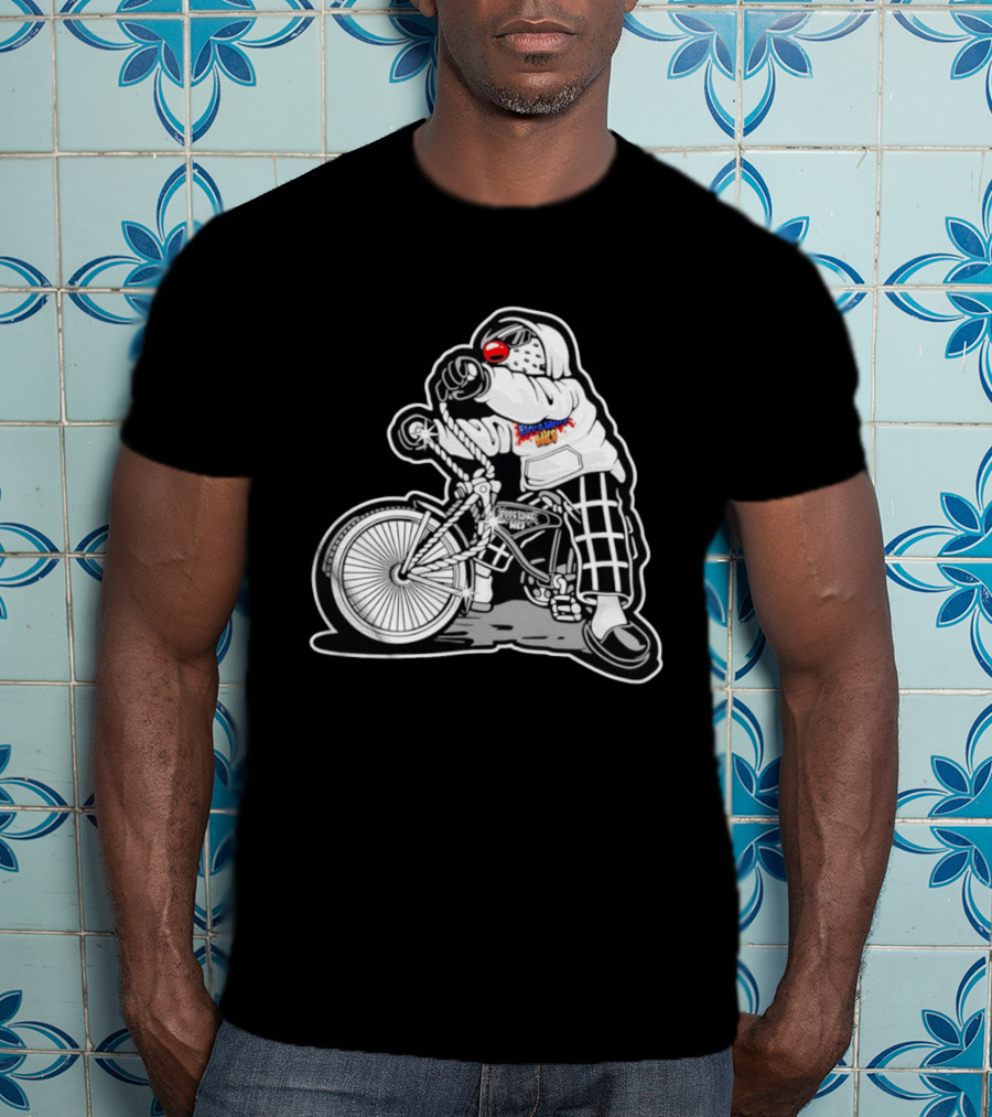 Foos Gone Wild Lowrider Bike Masked T-Shirt