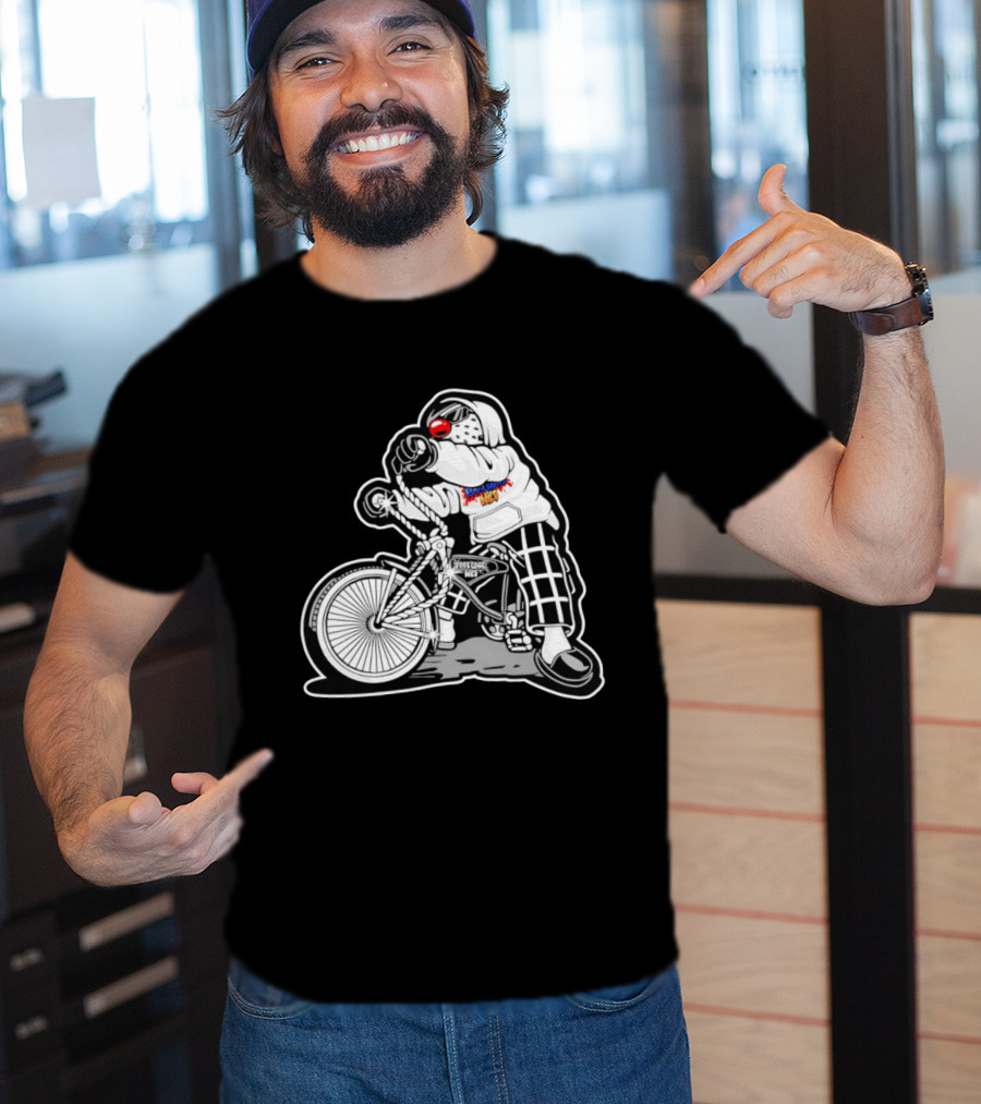 Foos Gone Wild Lowrider Bike Masked T-Shirt