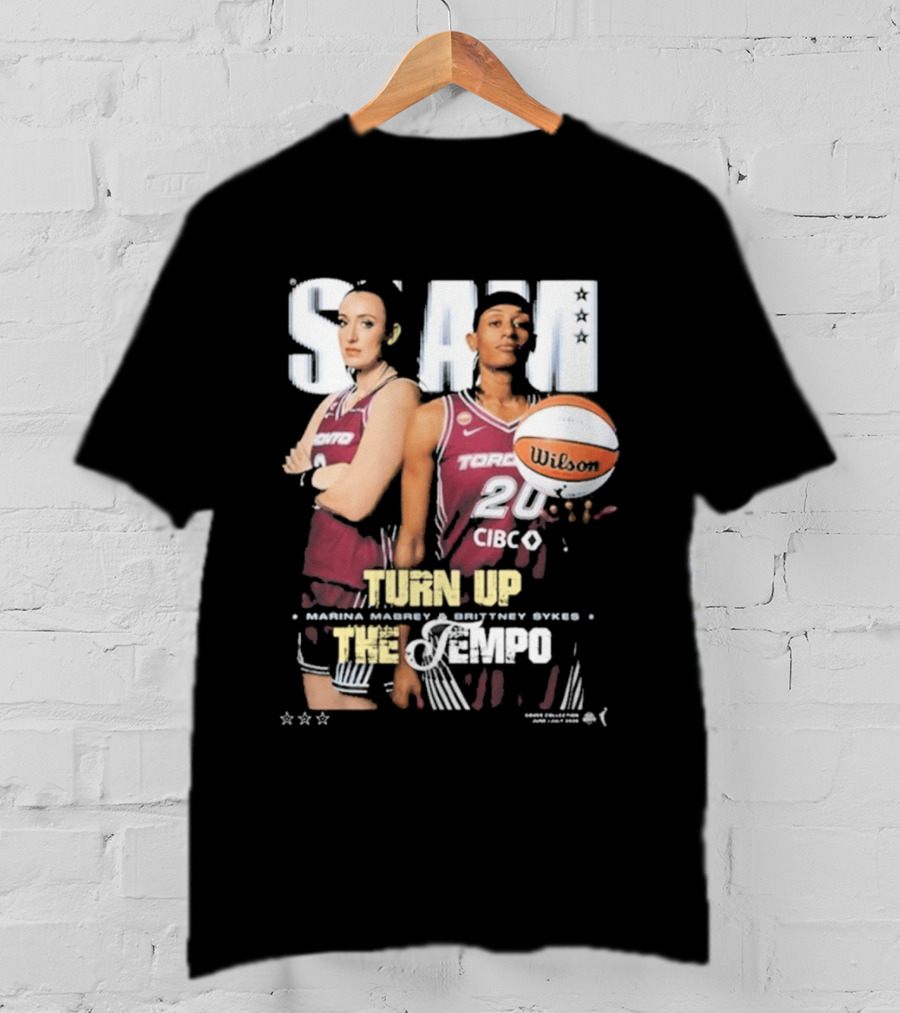 Slam 262 Turn Up The Tempo Marina Mabrey Brittney Sykes Toronto CIBC T-Shirt