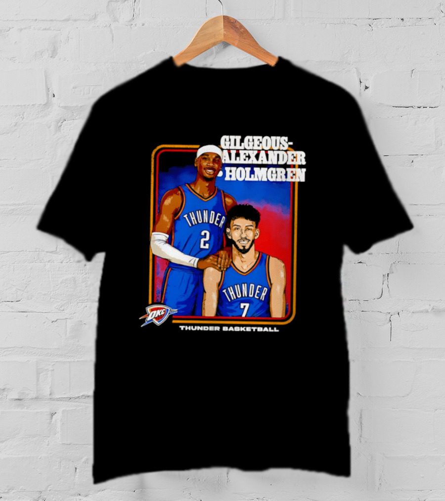 Gilgeous Alexander Holmgren Thunder Basketball Oklahoma City NBA T-Shirt