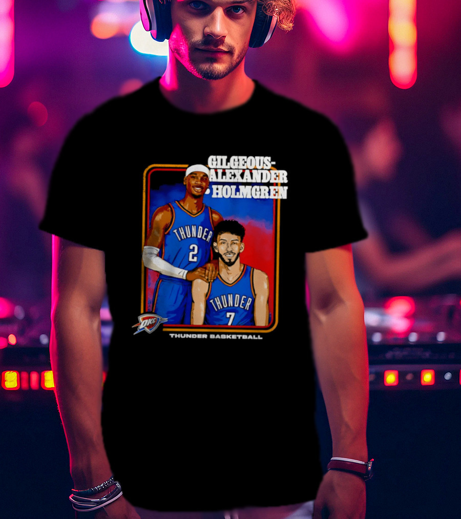 Gilgeous Alexander Holmgren Thunder Basketball Oklahoma City NBA T-Shirt