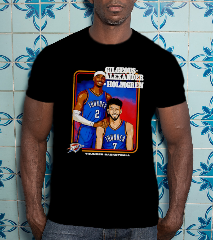 Gilgeous Alexander Holmgren Thunder Basketball Oklahoma City NBA T-Shirt