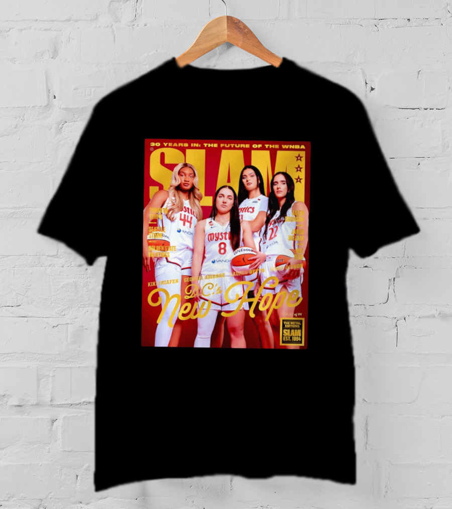 SLAM Gold Edition 30 Years WNBA Future D.C.'s New Hope Mystics T-Shirt