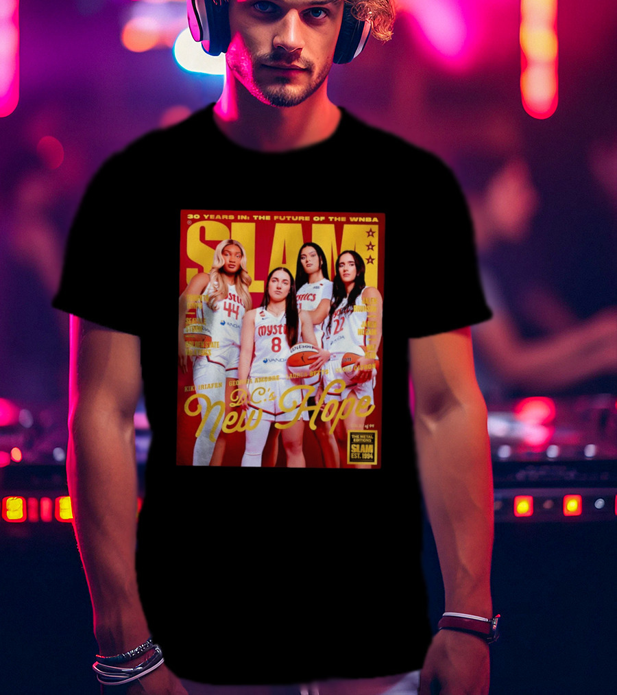 SLAM Gold Edition 30 Years WNBA Future D.C.'s New Hope Mystics T-Shirt