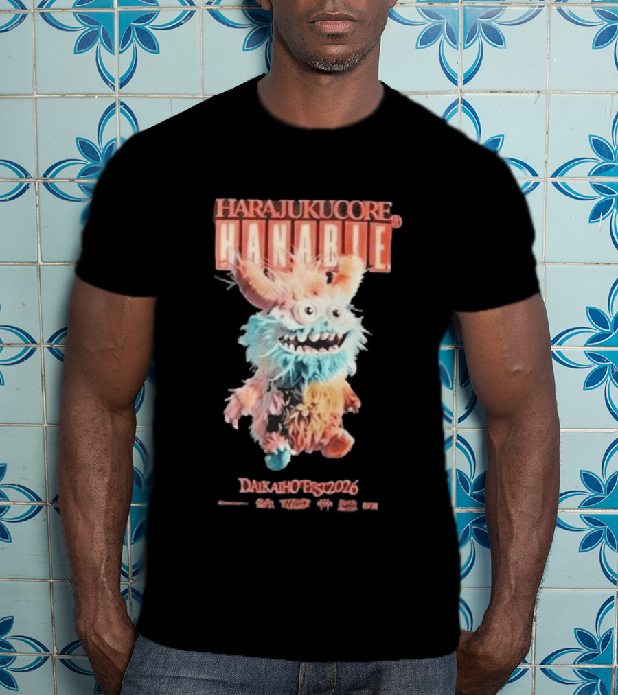 Harajukucore Hanabie Daikaiho Fest 2026 Anime Monster Tokyo Japan T-Shirt