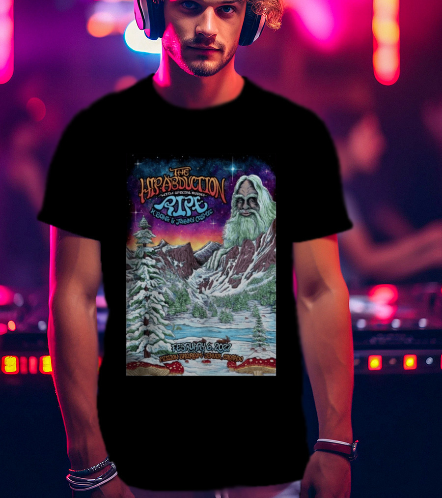 The Hip Abduction Pipe K Bong Johnny Cosmic Mission Ballroom February 6 2027 Denver Colorado T-Shirt