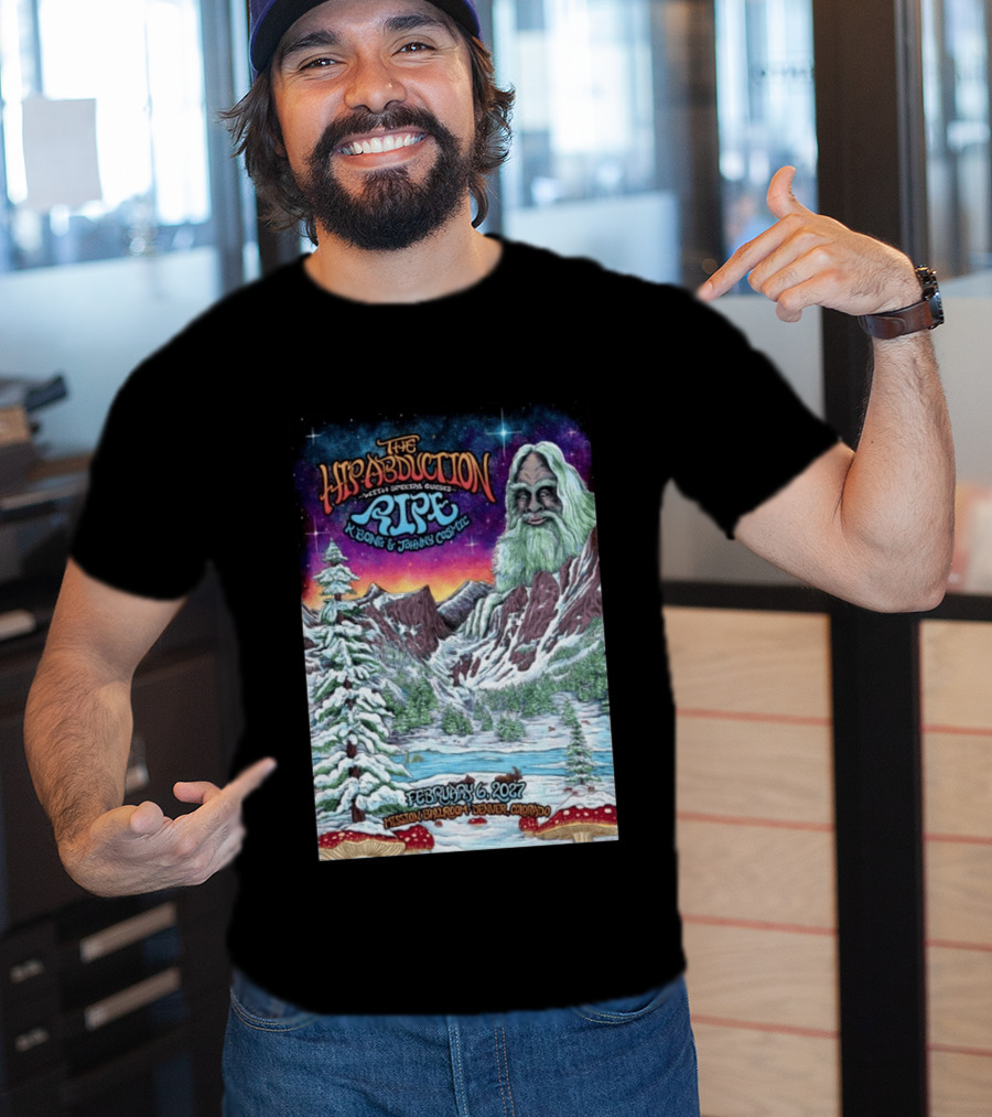 The Hip Abduction Pipe K Bong Johnny Cosmic Mission Ballroom February 6 2027 Denver Colorado T-Shirt
