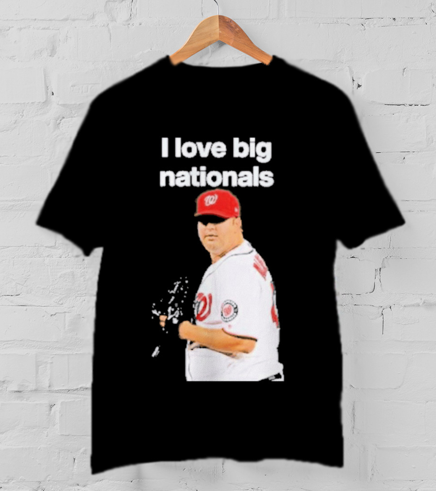 I Love Big Nationals Baseball Matt Albers T-Shirt