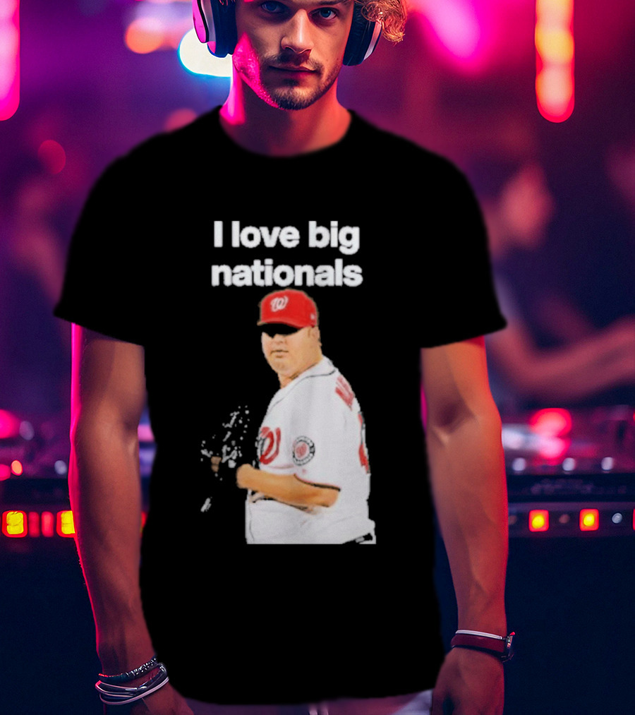 I Love Big Nationals Baseball Matt Albers T-Shirt