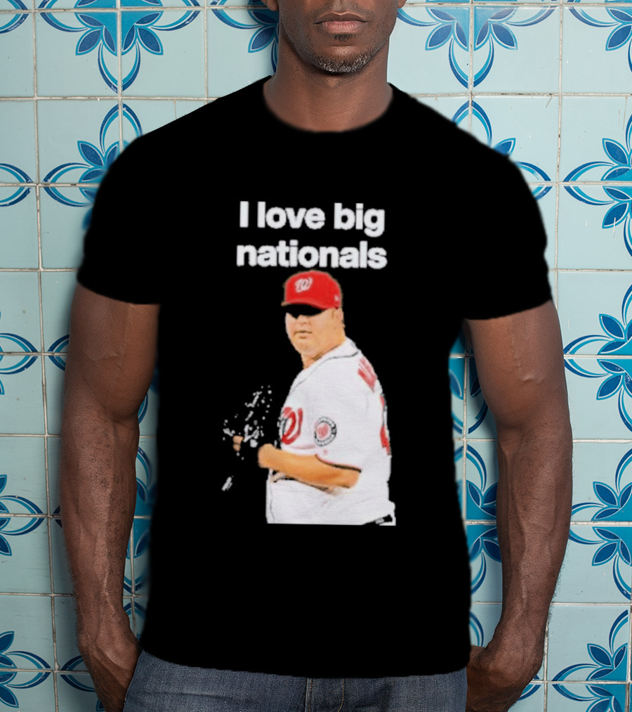 I Love Big Nationals Baseball Matt Albers T-Shirt