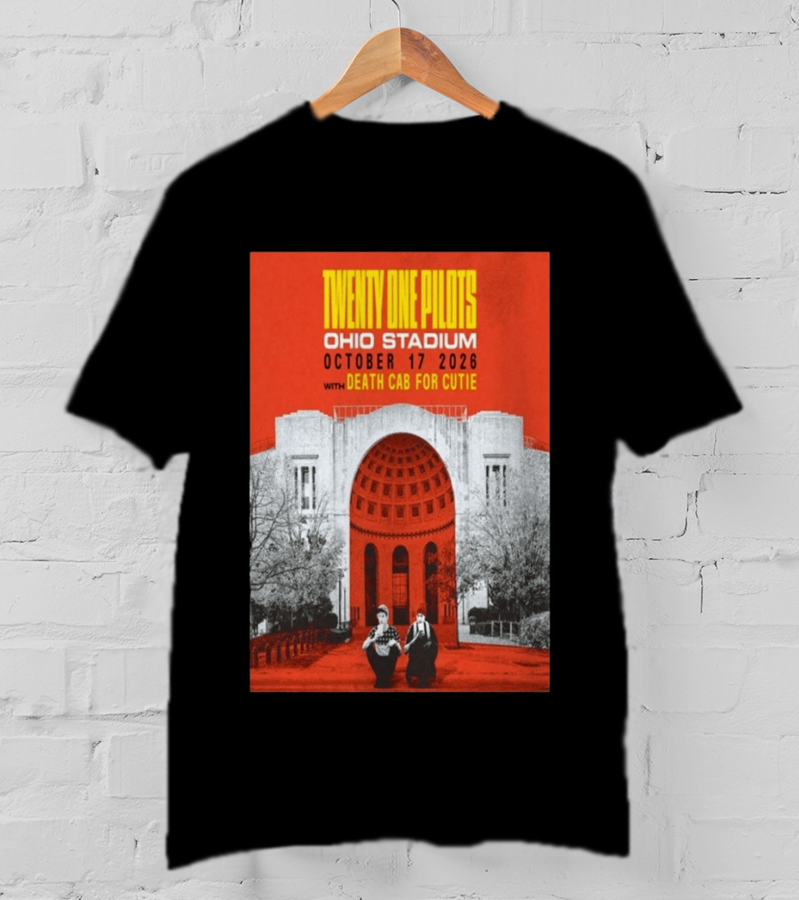 Twenty One Pilots Ohio Stadium October 17 2026 With Death Cab For Cutie T-Shirt