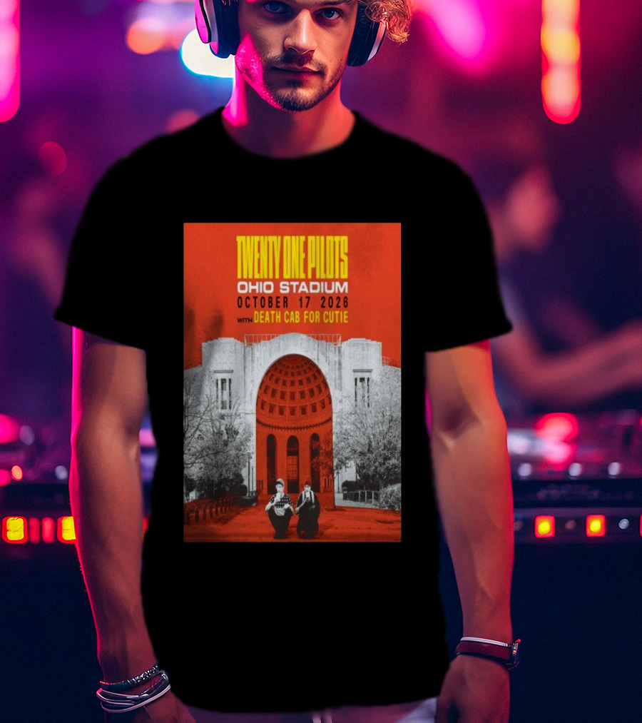 Twenty One Pilots Ohio Stadium October 17 2026 With Death Cab For Cutie T-Shirt