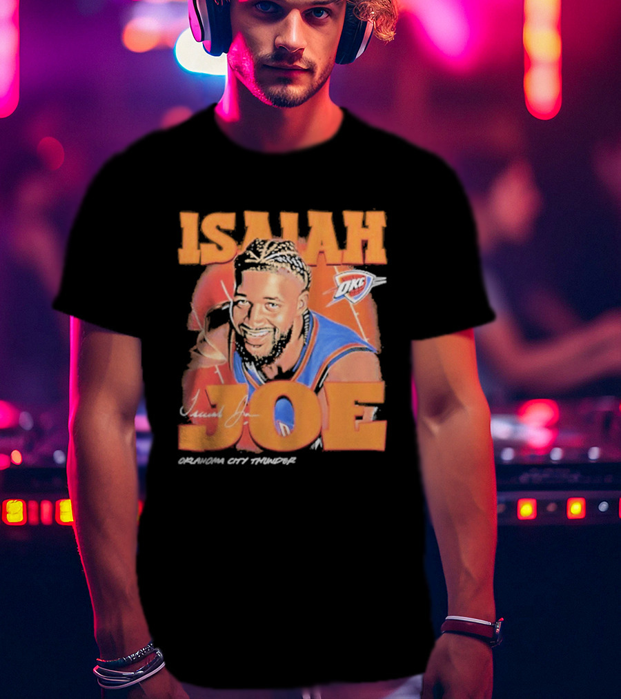 Isaiah Joe Oklahoma City Thunder Airbrush Signature T-Shirt