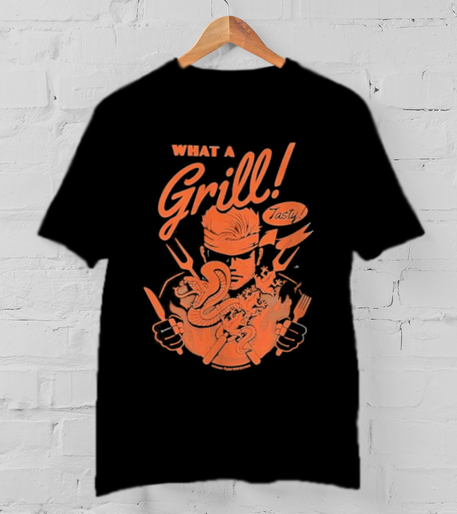 What A Grill 1964 Fangamer Metal Solid Video Game T-Shirt