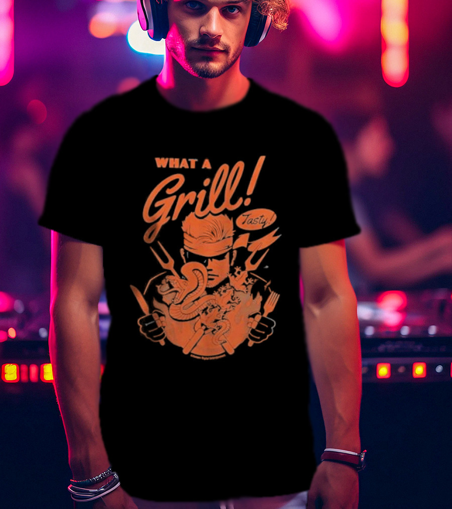 What A Grill 1964 Fangamer Metal Solid Video Game T-Shirt