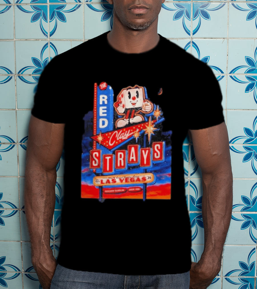 The Red Clay Strays MGM Grand Garden Arena Las Vegas December 5 2026 Neon Vintage Sign T-Shirt