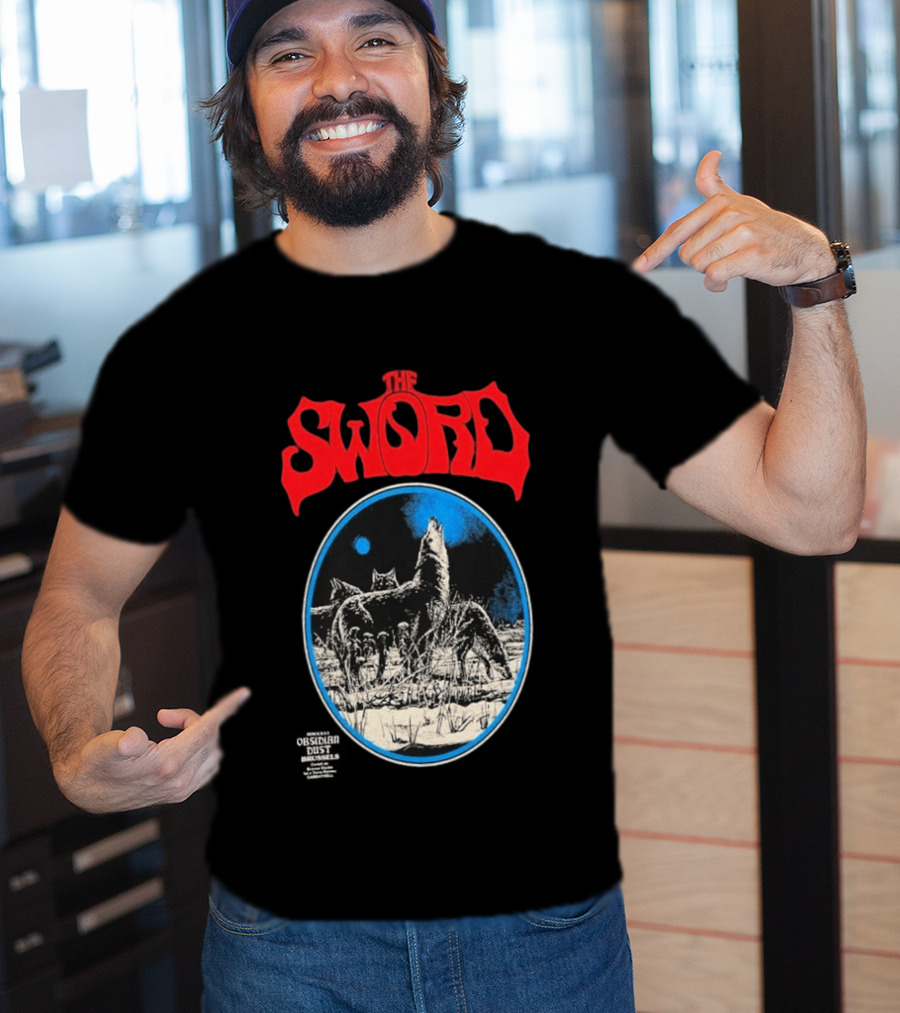 The Sword Brussels Belgium May 17 2026 Wolf Howling At Moon T-Shirt