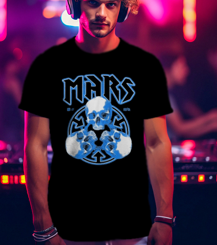 Thirty Seconds To Mars Blue Skulls European Tour 2027 T-Shirt