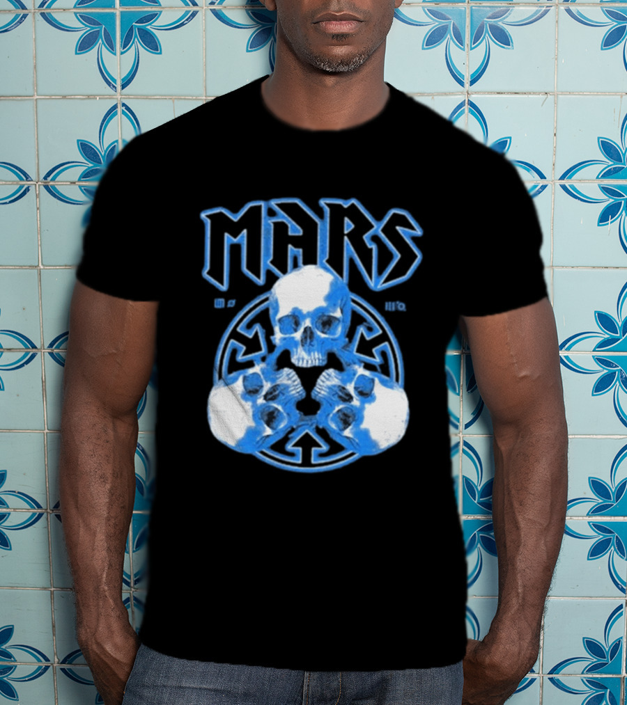 Thirty Seconds To Mars Blue Skulls European Tour 2027 T-Shirt