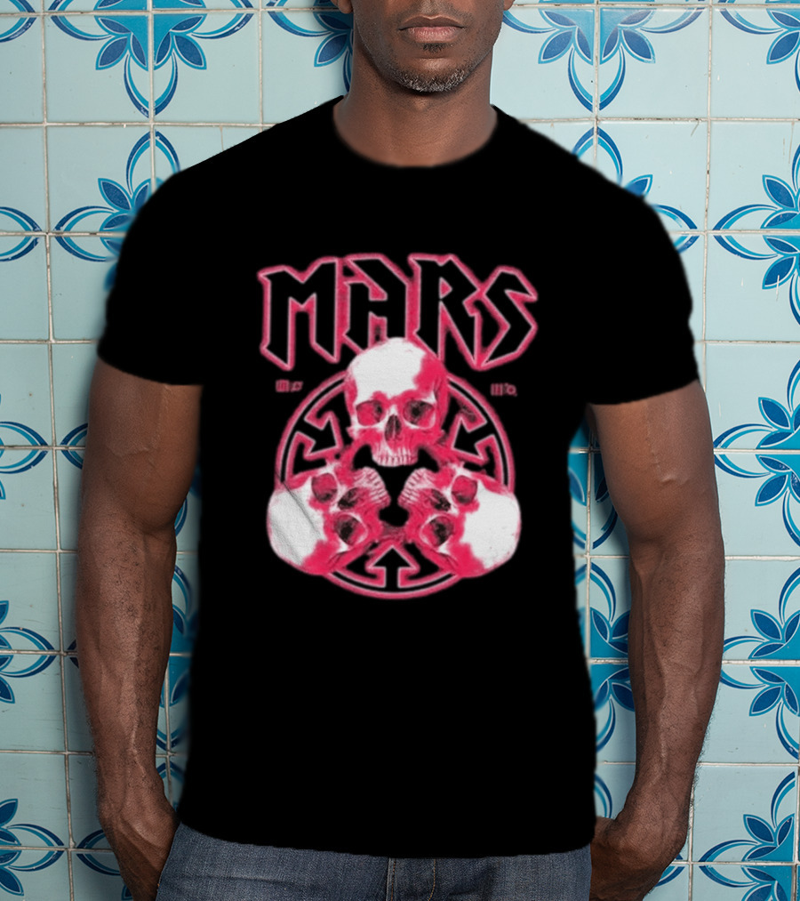 Thirty Seconds To Mars 2027 European Tour Red Skulls MARS T-Shirt
