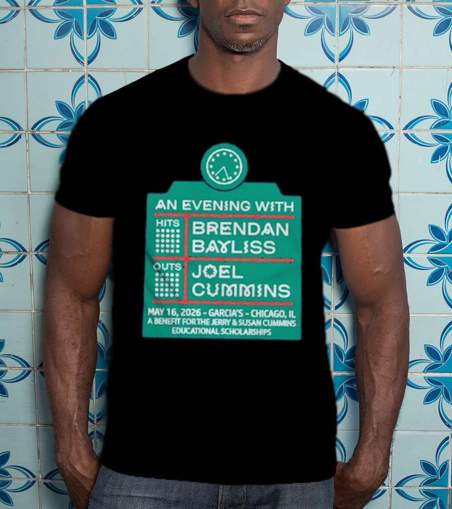 An Evening With Brendan Bayliss And Joel Cummins Garcia's Chicago May 16 2026 Benefit Event T-Shirt