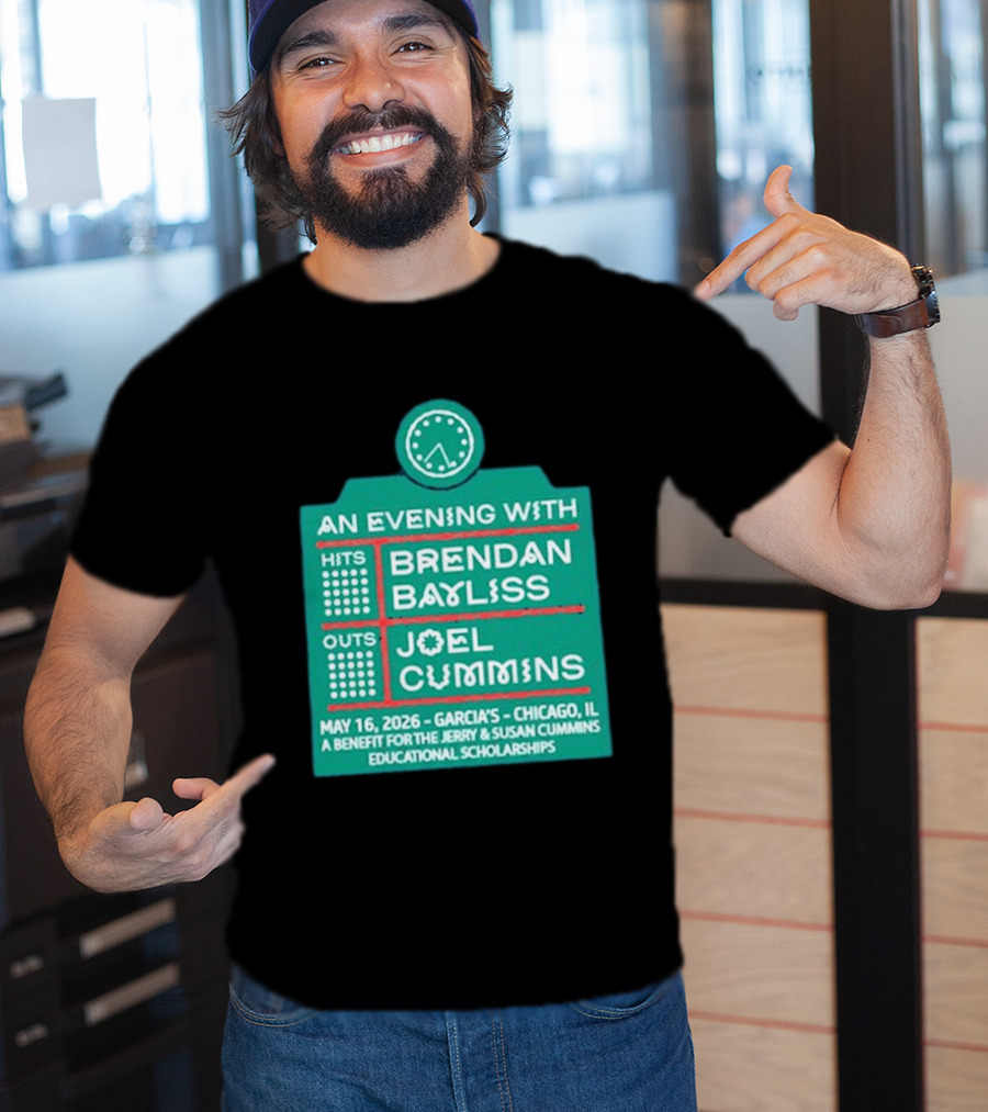 An Evening With Brendan Bayliss And Joel Cummins Garcia's Chicago May 16 2026 Benefit Event T-Shirt