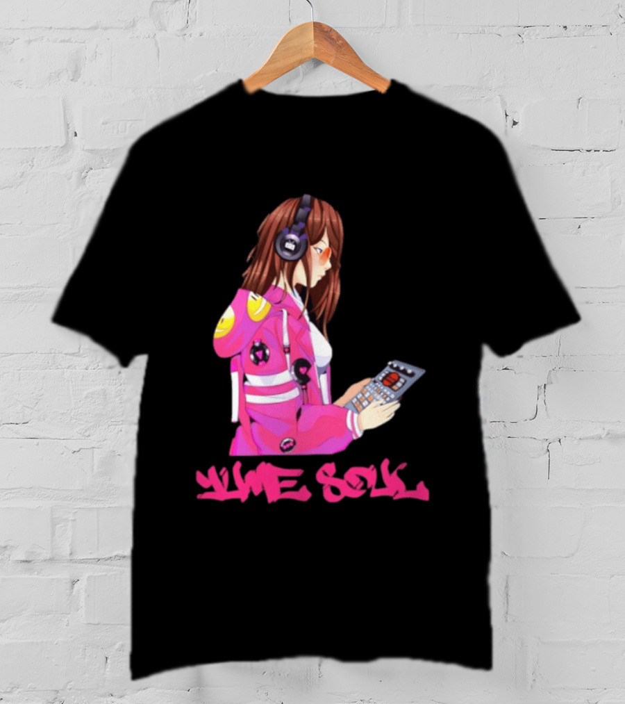 Yume Soul Anime Girl With Headphones And Game Controller T-Shirt