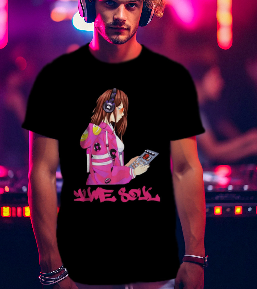 Yume Soul Anime Girl With Headphones And Game Controller T-Shirt