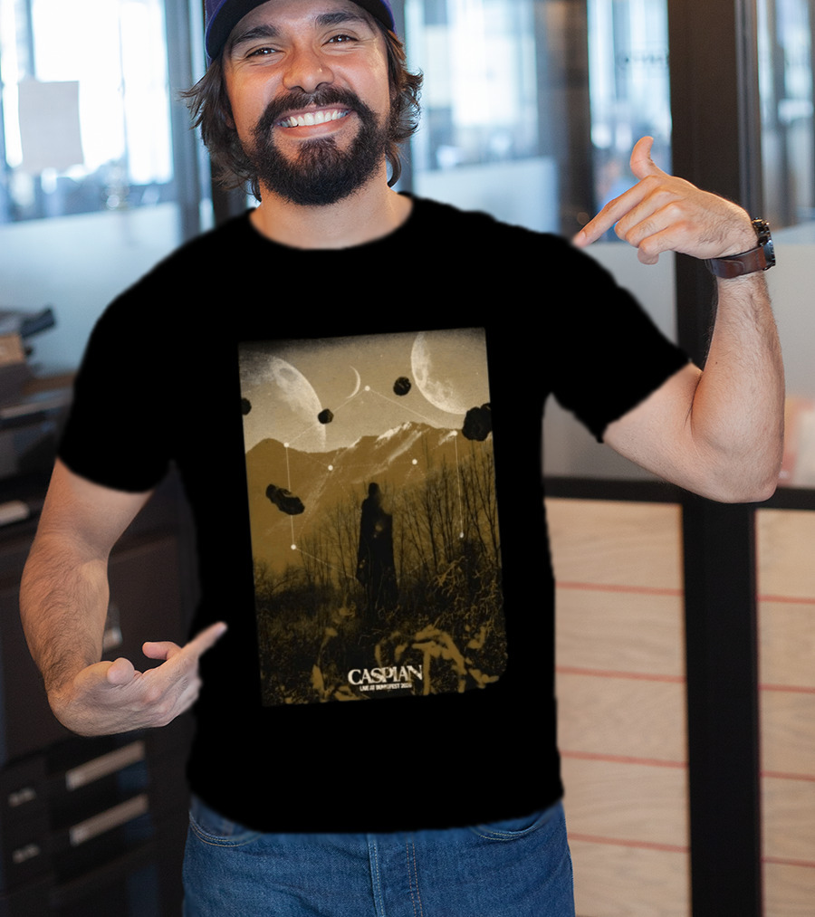 Caspian Zottegem Belgium Live At DunkFest 2026 Celestial Mountain Scene T-Shirt