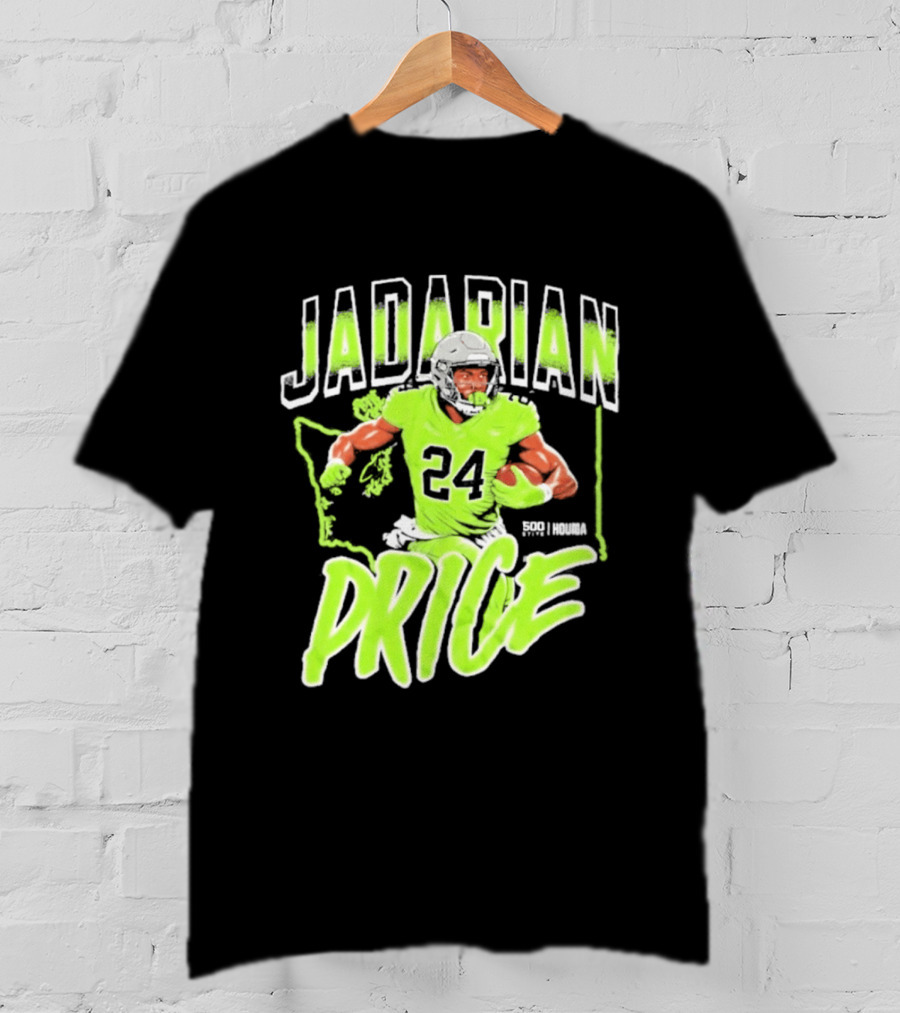 Jadarian Price 24 Seattle Football Running Back T-Shirt