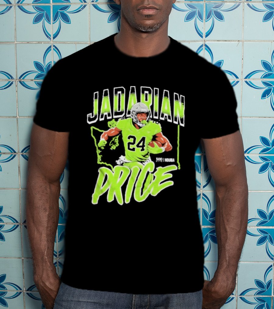 Jadarian Price 24 Seattle Football Running Back T-Shirt