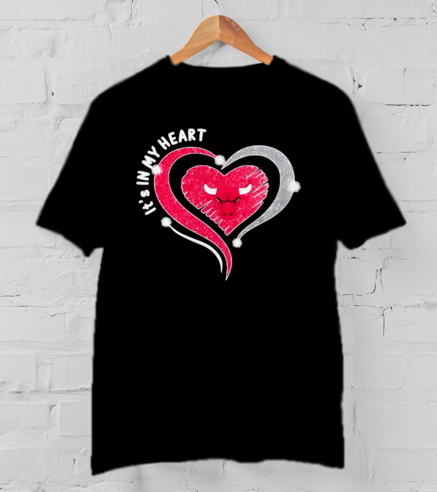 Chicago Bulls It's In My Heart Basketball NBA 2026 T-Shirt