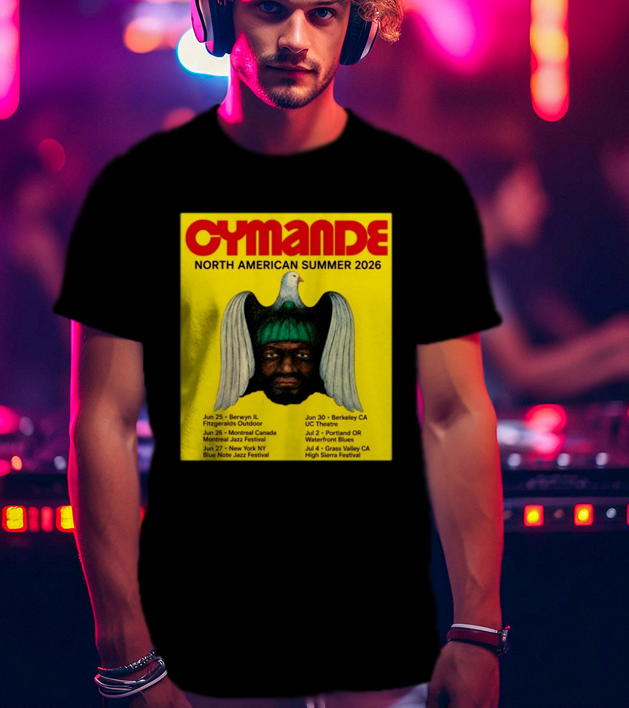 Cymande North American Summer 2026 Tour Dates And Locations T-Shirt