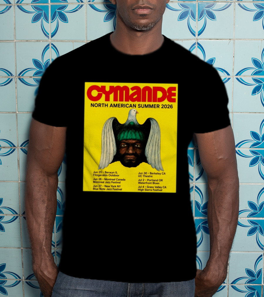 Cymande North American Summer 2026 Tour Dates And Locations T-Shirt