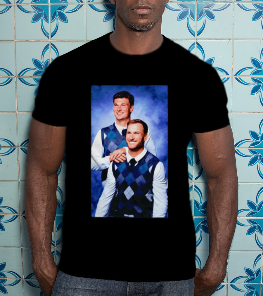 Kirk Cousins Fernando Mendoza Raiders Step Brothers Argyle Sweater Duo T-Shirt