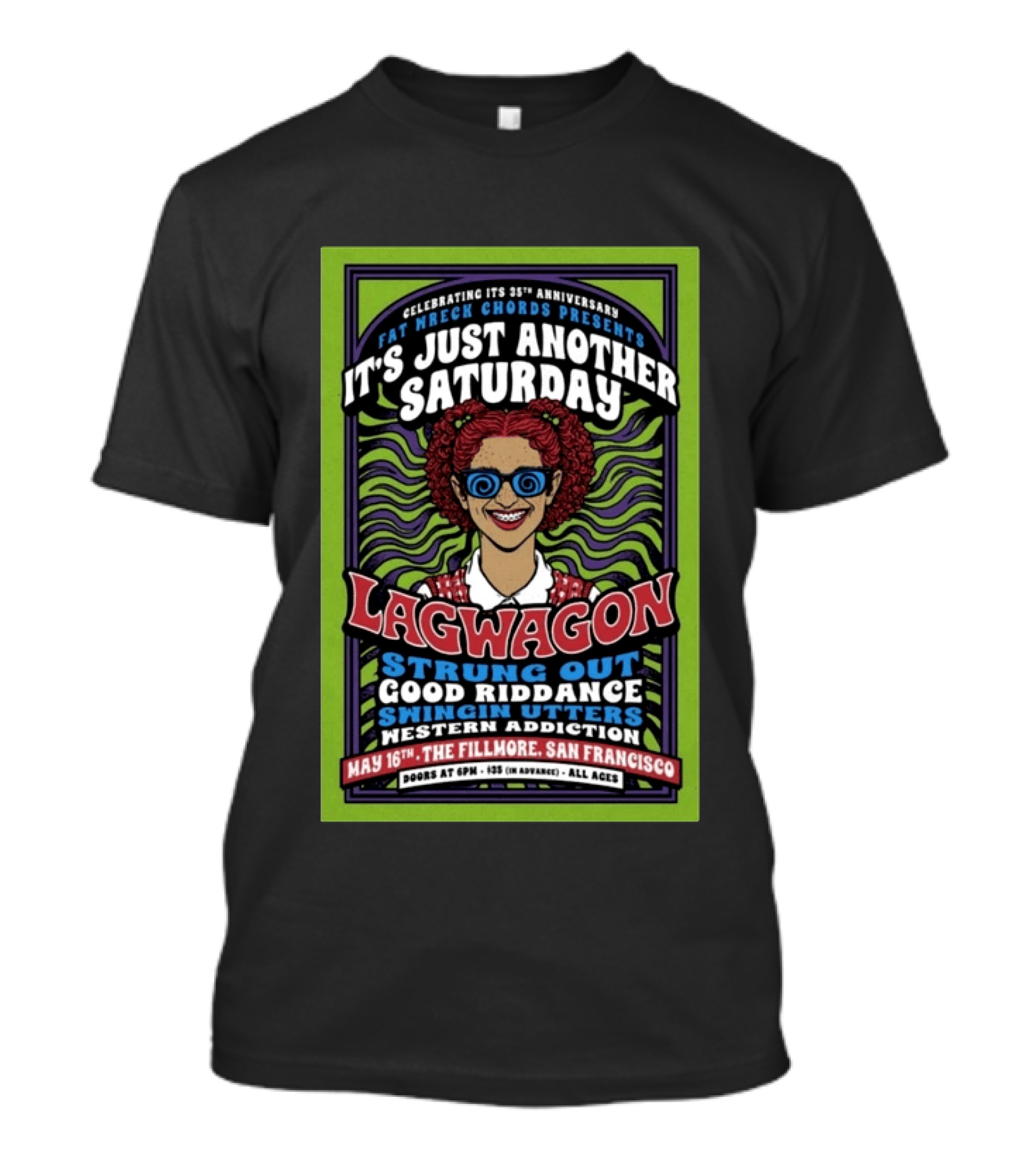 Lagwagon San Francisco CA May 16 2026 Tour T-Shirt