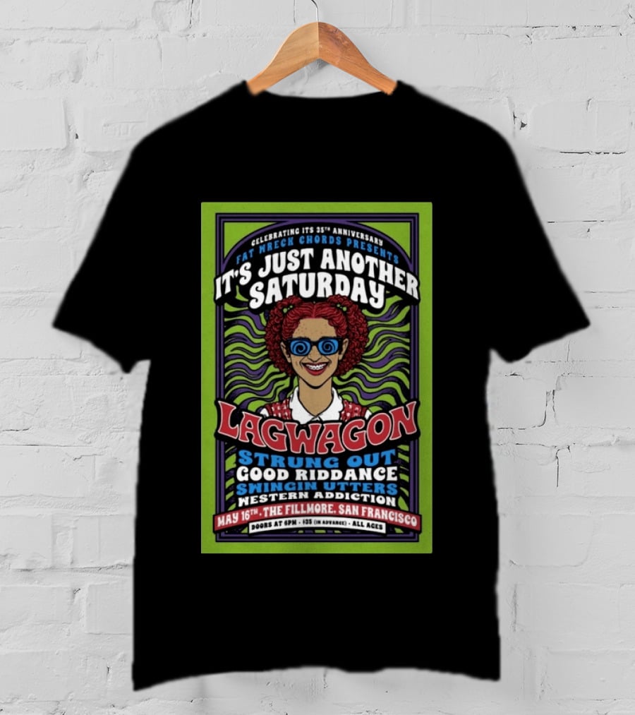 Lagwagon San Francisco CA May 16 2026 Tour T-Shirt