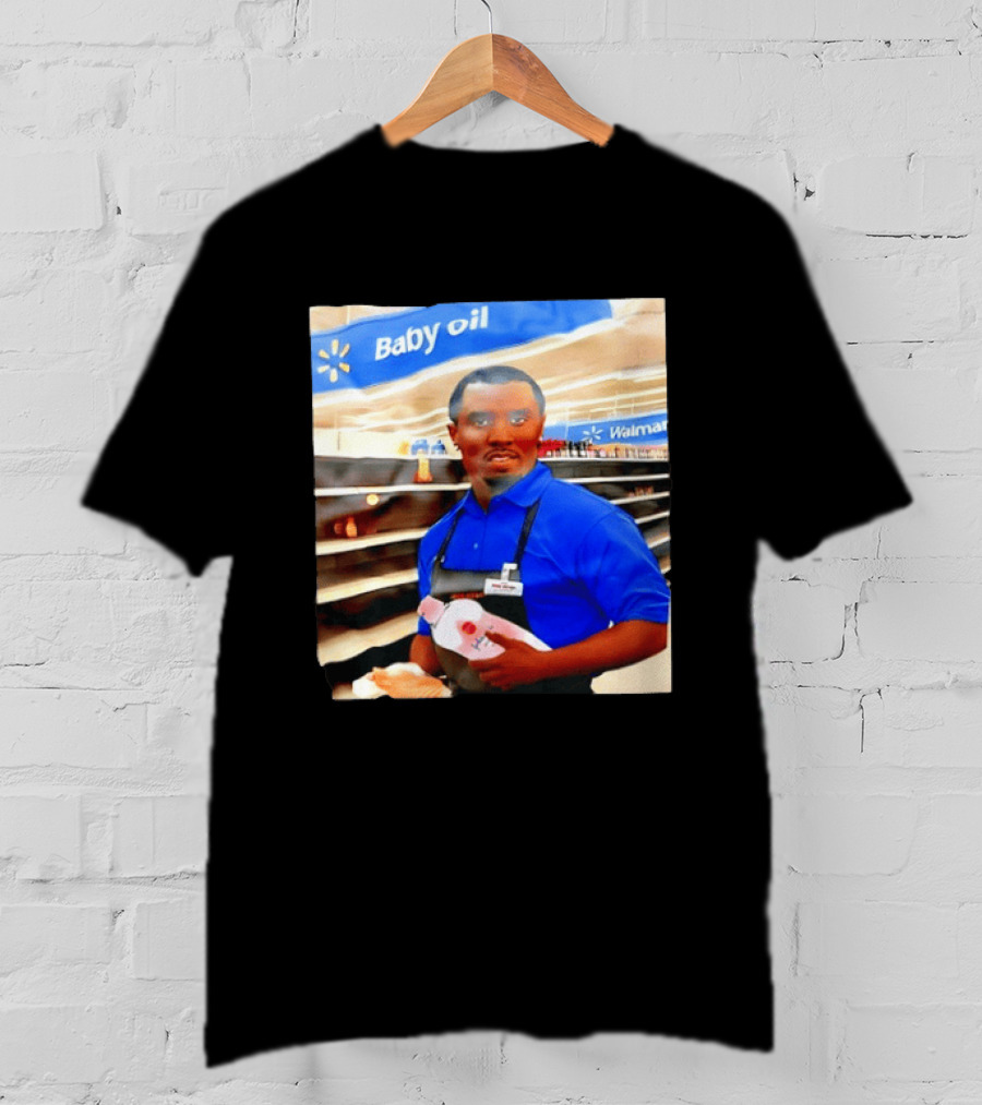 Walmart Baby Oil Diddy Employee Aisle T-Shirt