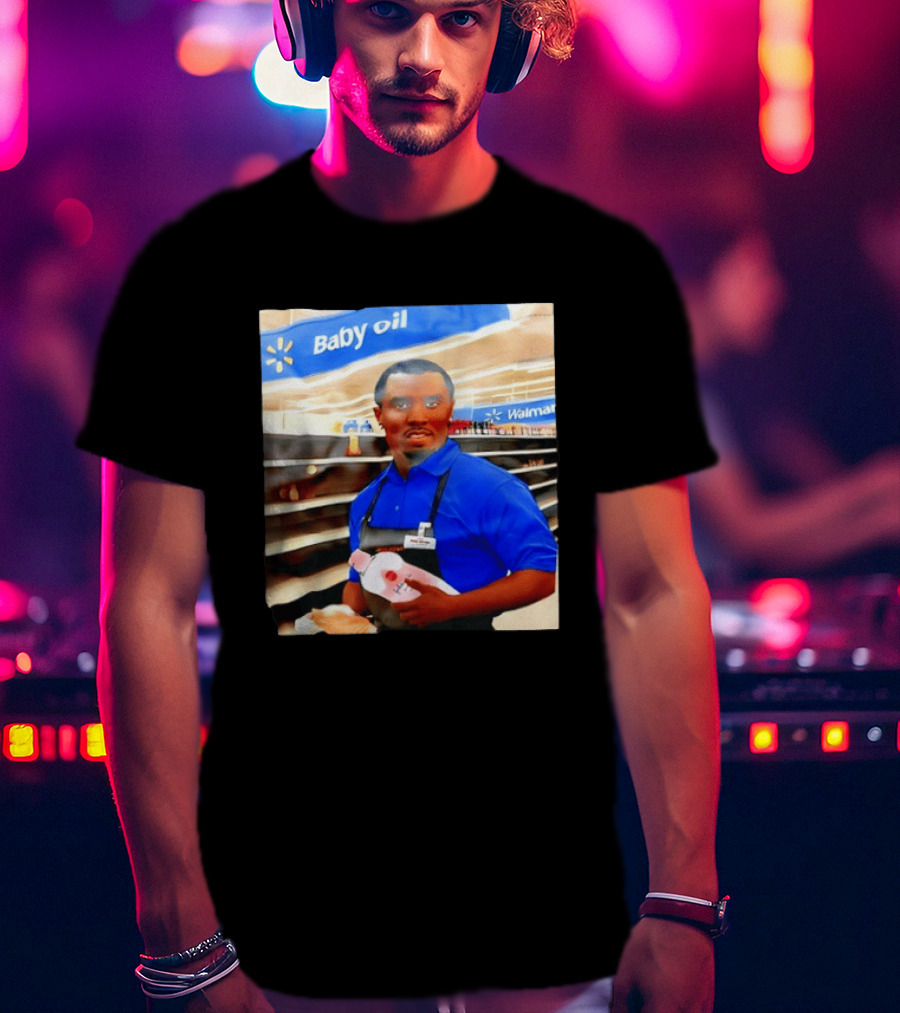 Walmart Baby Oil Diddy Employee Aisle T-Shirt