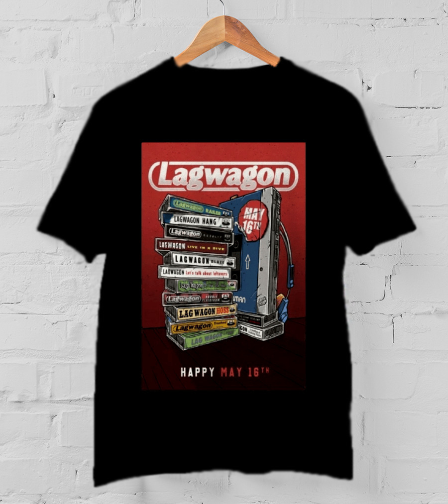 Lagwagon Happy May 16th Tour San Francisco 2026 T-Shirt