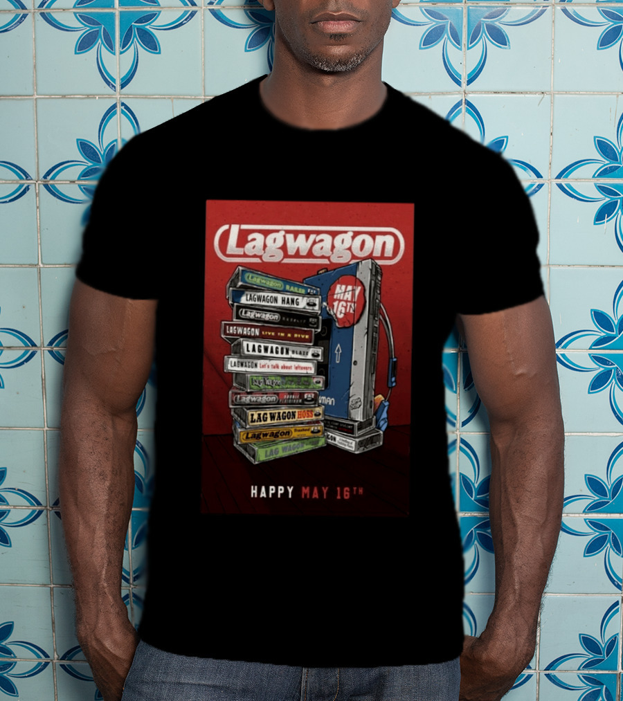 Lagwagon Happy May 16th Tour San Francisco 2026 T-Shirt