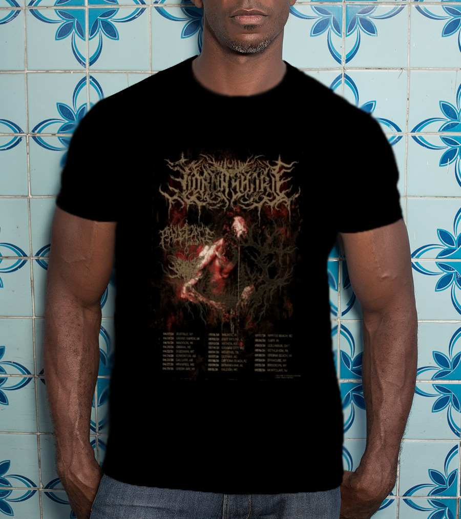 Lorna Shore Bethlehem PA May 16 2026 With Abysmal Torment Tour T-Shirt