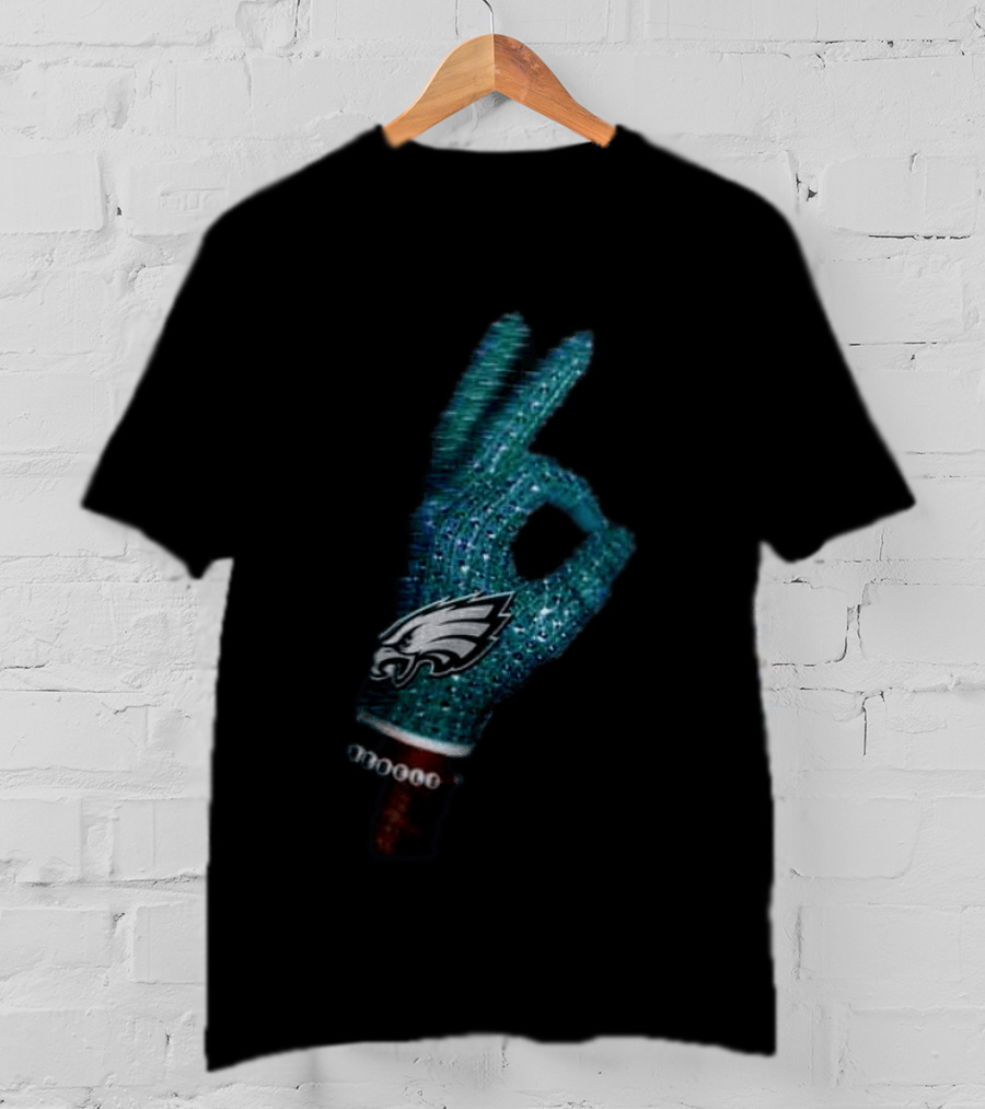 Drake Iceman Philadelphia Eagles Glove Gesture 2 Sided T-Shirt