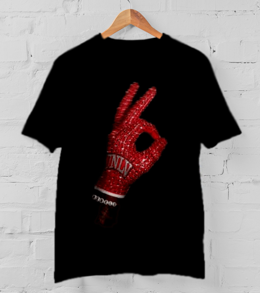 Drake Iceman UNLV Rebels Red Glove Two Sided T-Shirt