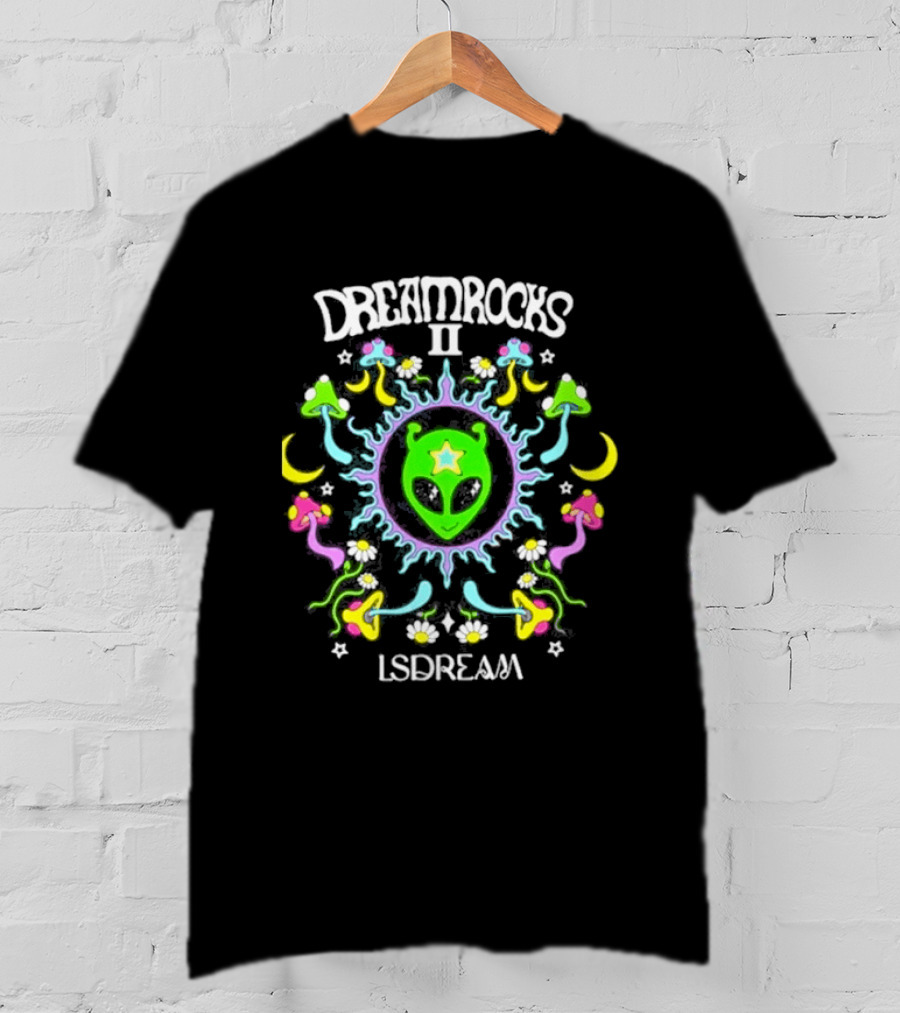 DREAMROCKS II LSDREAM Psychedelic Alien Star Shield 2026 T-Shirt