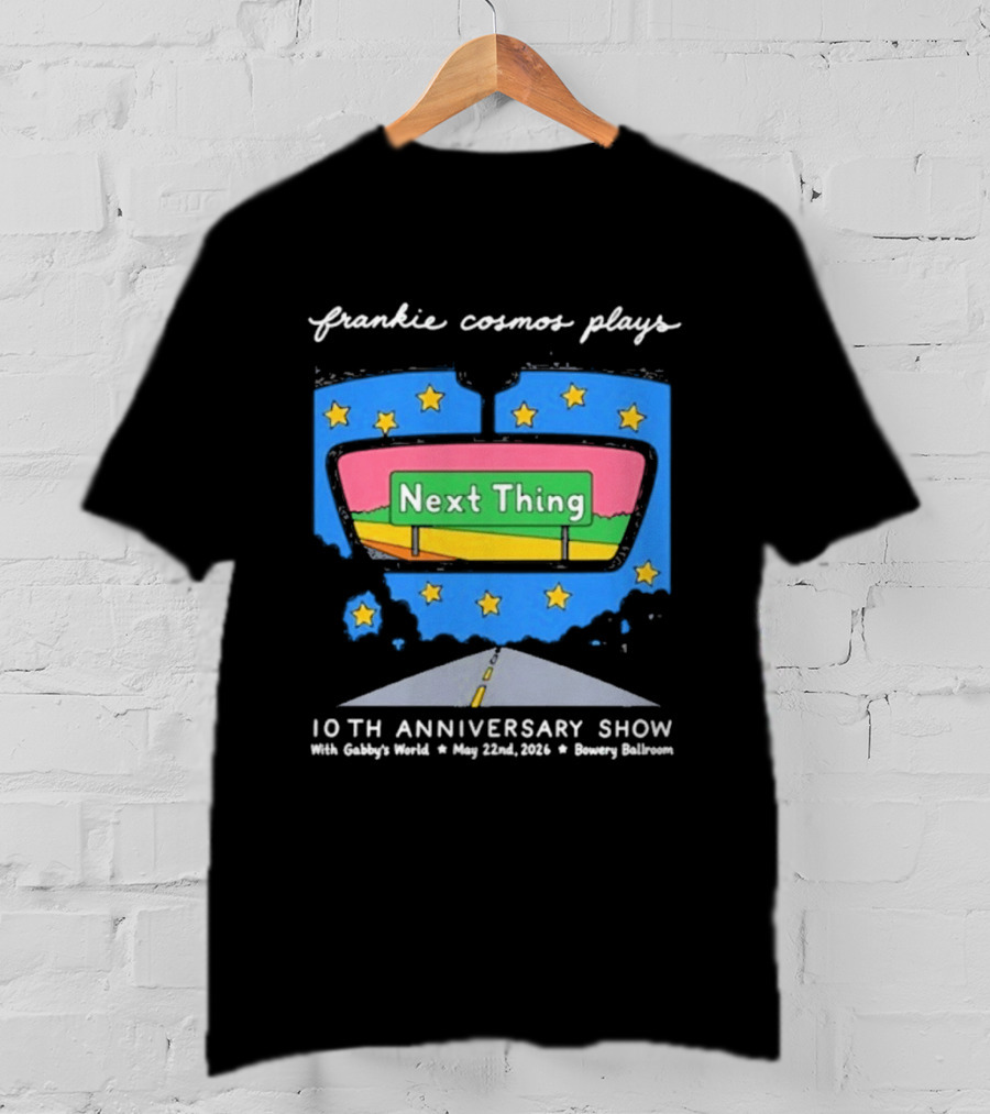 Frankie Cosmos 10th Anniversary Show May 22 2026 Bowery Ballroom Next Thing Live Performance T-Shirt