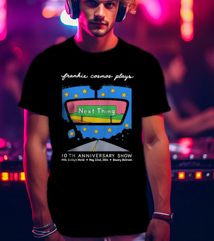 Frankie Cosmos 10th Anniversary Show May 22 2026 Bowery Ballroom Next Thing Live Performance T-Shirt
